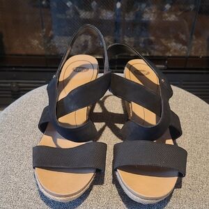 Dr. Scholl's Black Strappy Sandals